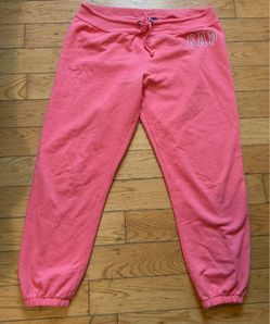 GAP WOMENS PINK SWEATPANTS SIZE L