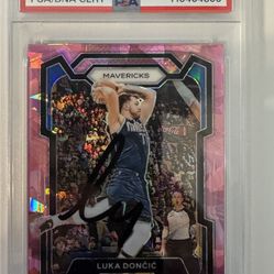 Rare Luka Doncic Pink Ice PSA DNA 10/10
