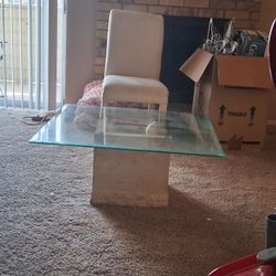 Dinning Room Glass Top Table