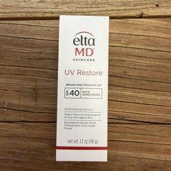 New In Box  ELTA MD Uv Restore sunscreen 