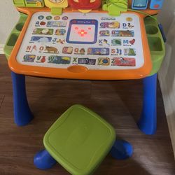 Vtech Learning Activity Desk With Stool 