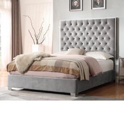 Tufted California King bed frame 