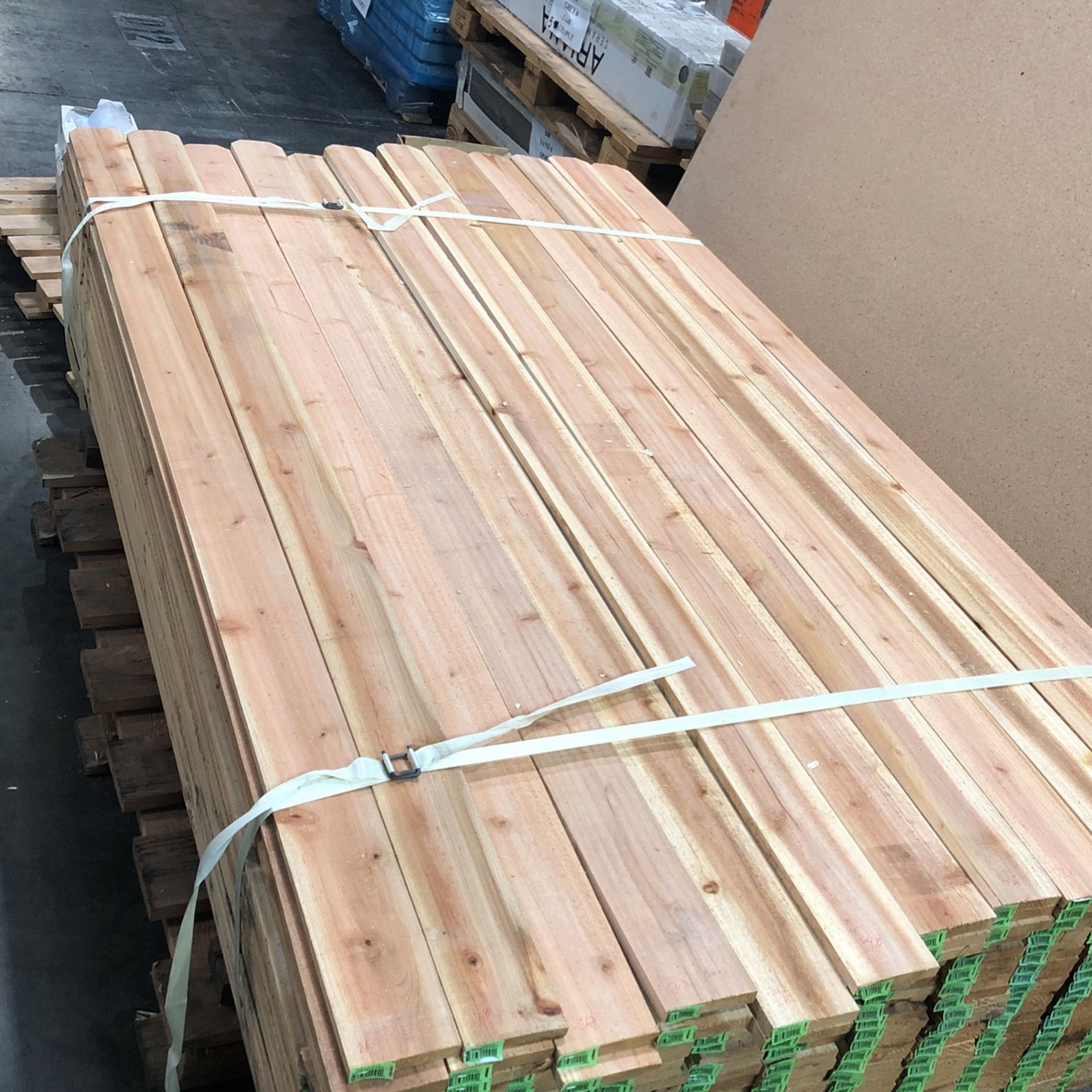 Picket Red Wood Fence