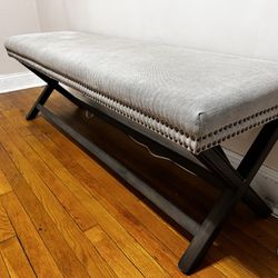 Upholstered Bench – Nailhead Trim – Entryway / End of Bed