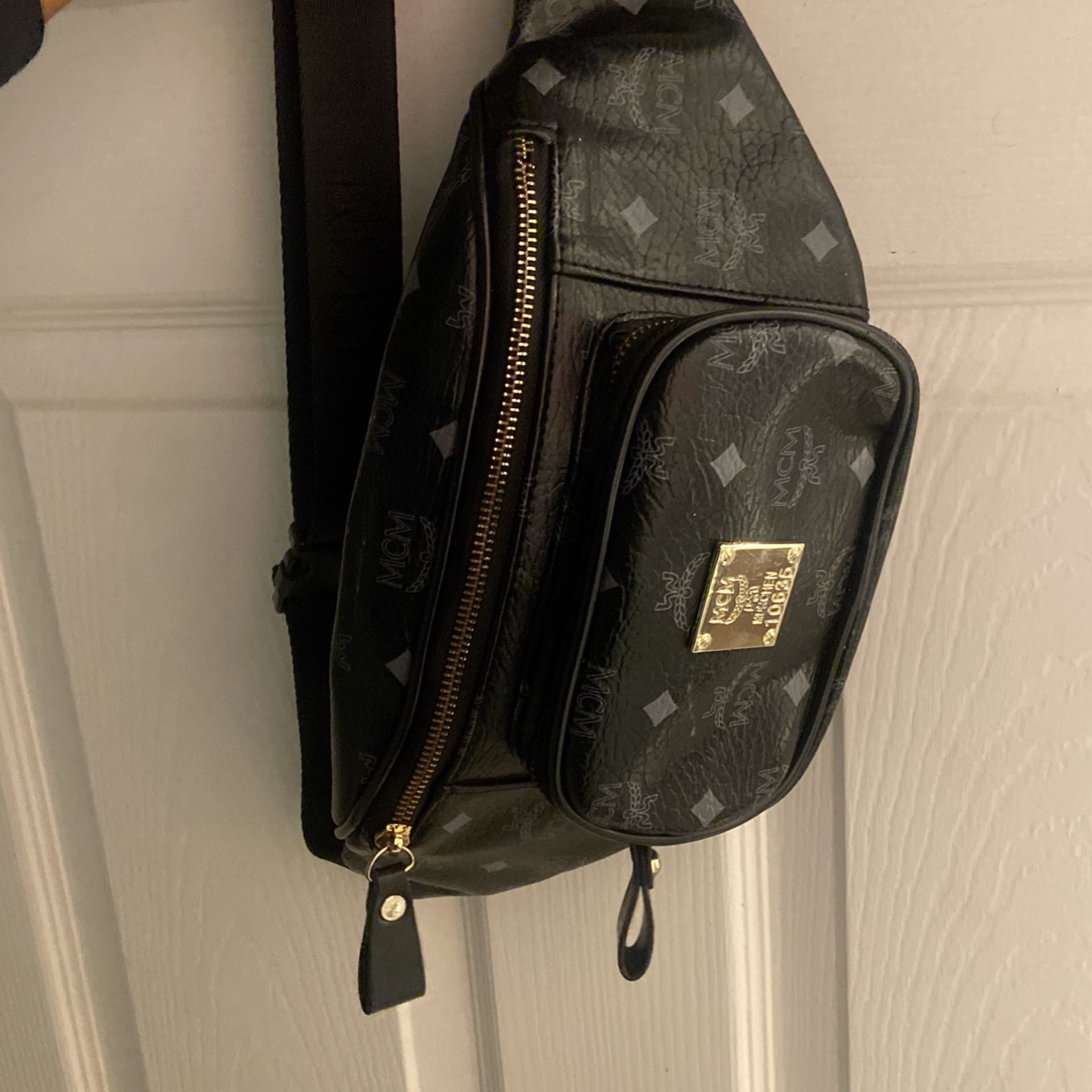 black men  MCM bag