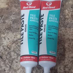 Tile Paste Adhesive White Color 5.5fl Oz Each Red Devil Brand New