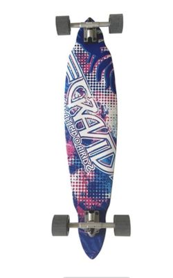 Gravity Flower Theme Logo 40" Pintail Longboard