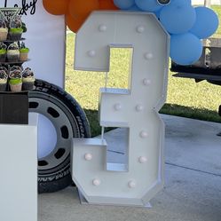 4ft Marquee Number 3