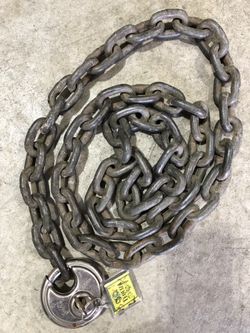 Motorcycle Chain And Lock