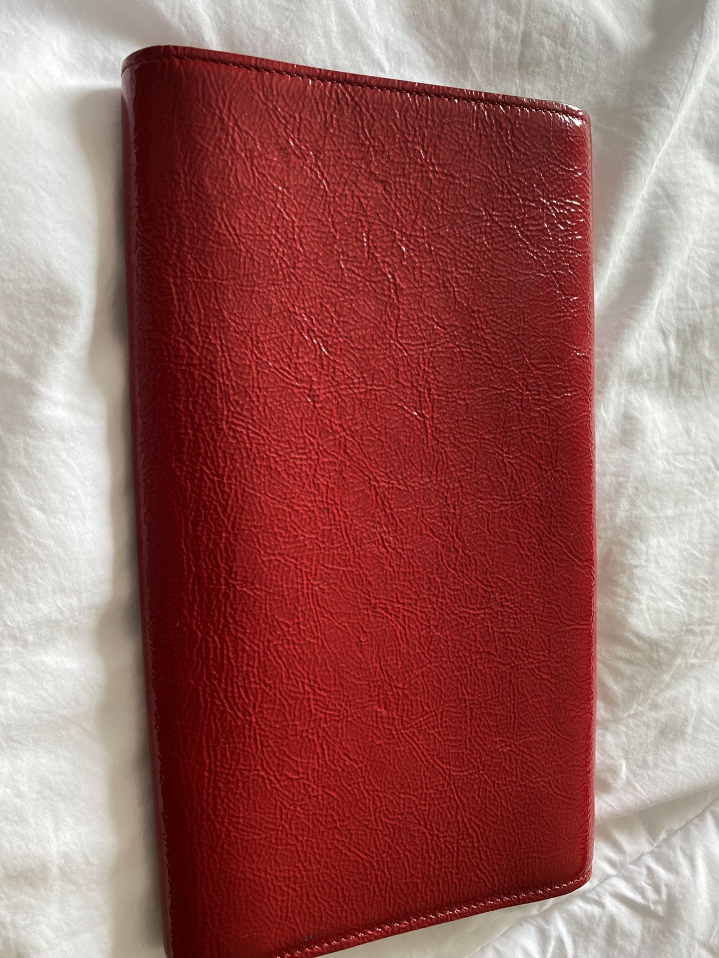 Yves Saint Laurent Paris Red Patent Leather Belle De Jour Clutch