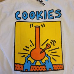 BRAND NEW COOKIES AUTHENTIC HEAVYWEIGHT TEE. SIZE LARGE