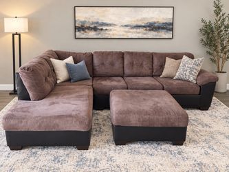 Sectional sofa couch sala ottoman