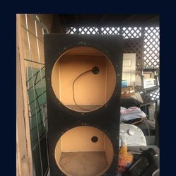 dual 12-inch ported subwoofer box