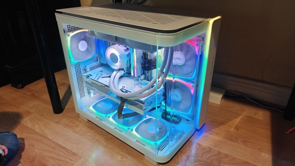 Beautiful High Powered White Gaming Computer Ryzen 7800x3d + AMD  Radeon  7900 XT; 32gb DDR5 6400 MT/s; 2TB SSD; 240mm Aio; 11 Fans; RGB Case