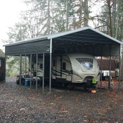 Strongest vert roof 20x35x12 rv or boat carport cover