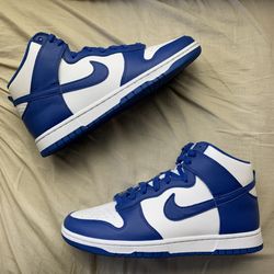 Nike Dunk High White Blue New Size 11.5
