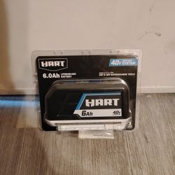 Hart 6.0Ah Lithium Battery - Unused & Ready to Power!