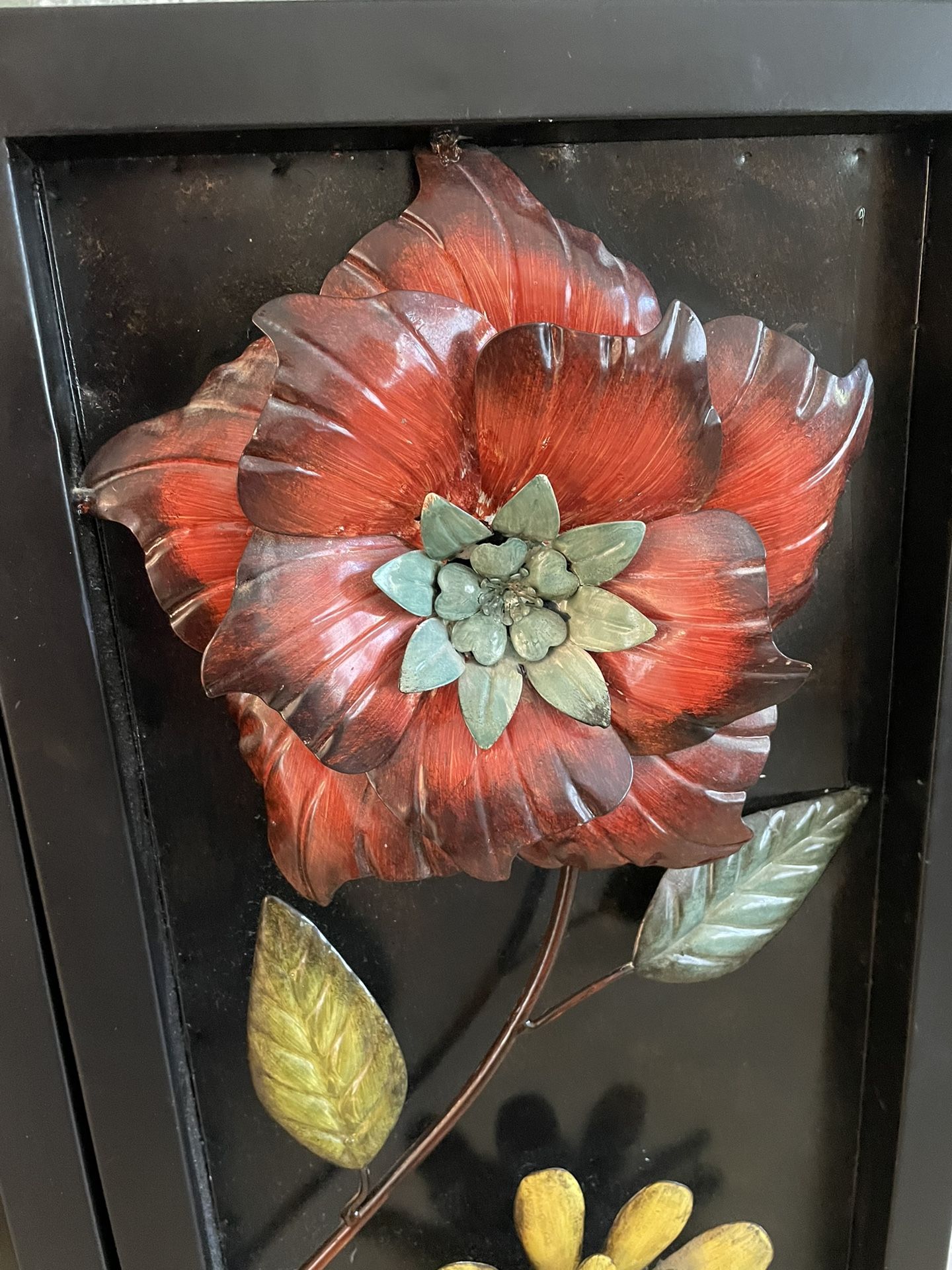 Set Of 3 Floral Wall Panels