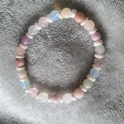 Handmade Stone And Sea Shell Bracelet 