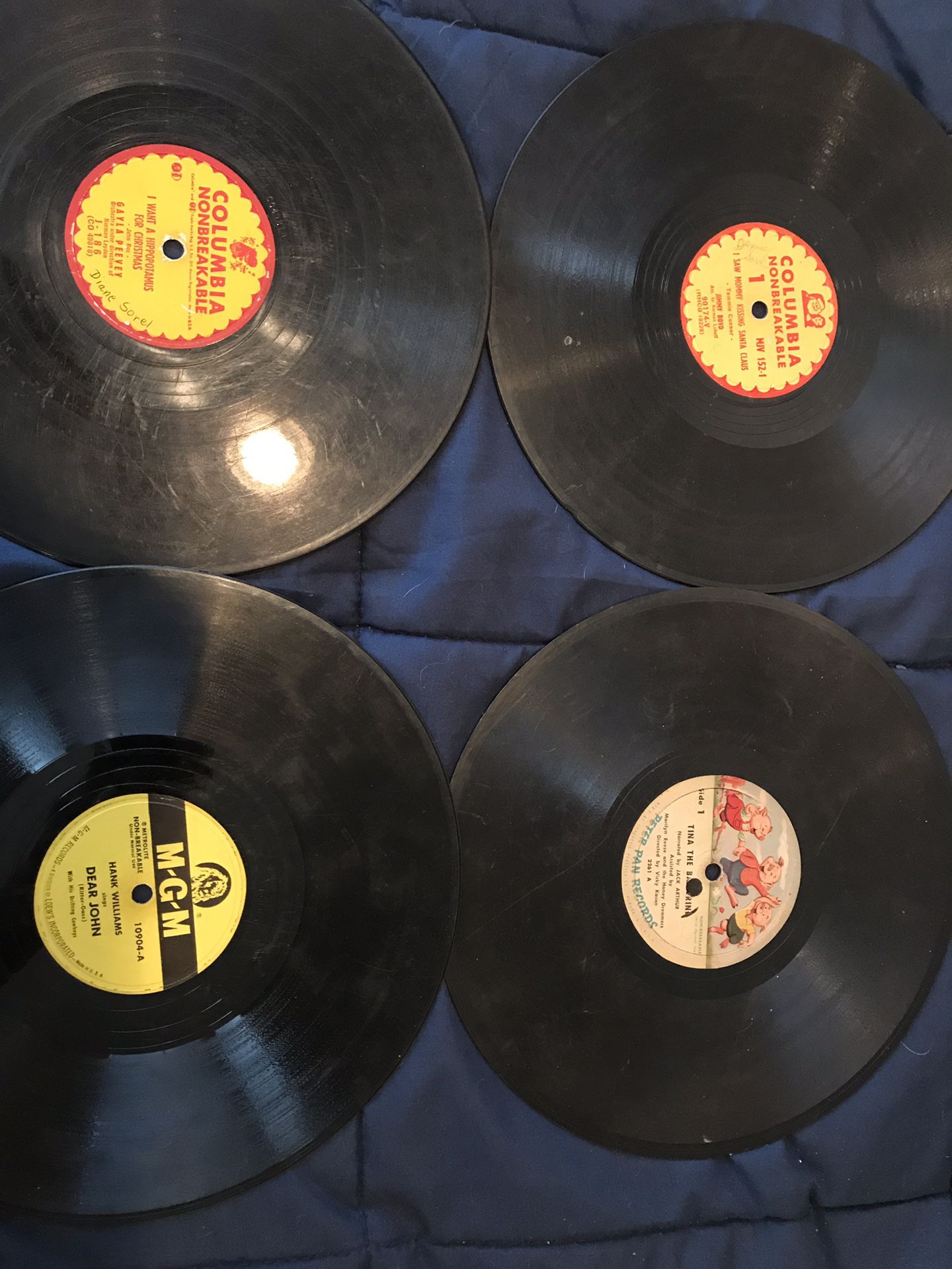 Old 33 and 45 records