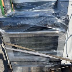 Frigidaire gas range four burners stainless steel