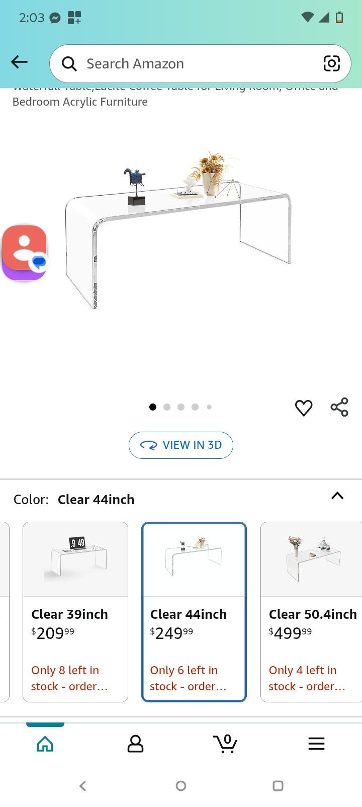 Acrylic Table