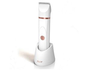 OLOV Electric Body Hair Trimmer - Groin Trimmer for Men - Bikini Trimmer Women - Wet/Dry Shaver Groomer, Replaceable Ceramic Blade Heads, USB Recharge