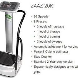 ZAAZ 20K Vibration Plate Exercise Gym Vibration Machine 9952