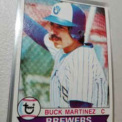 1979 TOPPS BASEBALL CARD MILWAUKEE BREWERS #243 BUCK MARTINEZ