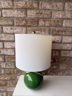 Green night stand lamp
