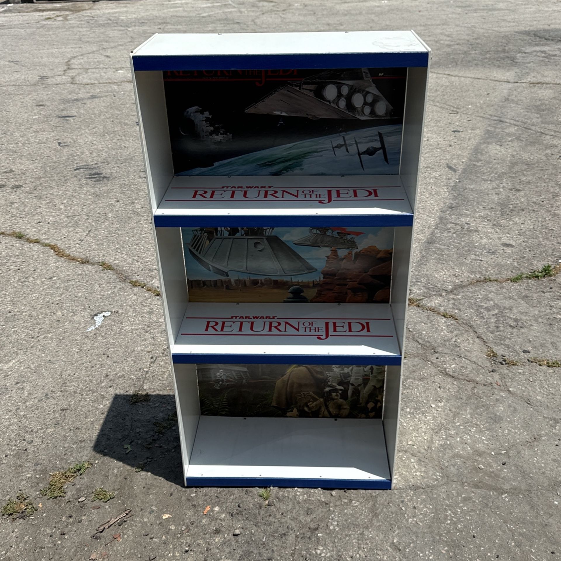 Rare Vintage Star Wars 1983 Return of the Jedi Book Shelf Display Case