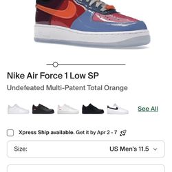 Air Force 1 UNDEFEATED 