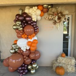 fall balloon garland 