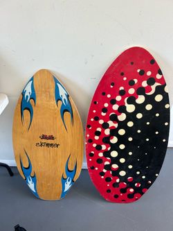 2 skim boards