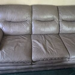 Leather Sofa And Matching Chair