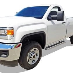iBoard Running Boards 4 inches Compatible with Chevy Silverado GMC Sierra 2007-2018 Regular Cab & 2 2019 (Exclude 07 Classic)(Include 19 1