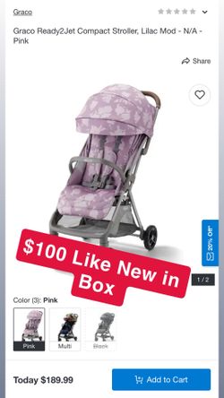 Graco Ready2Jet Compact Stroller -lilac