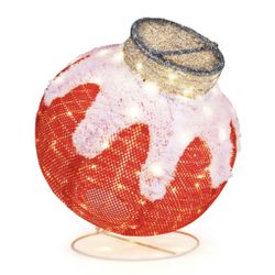 Christmas Lantern PopUp Lighted with 80 LED Lights For Sale $22.00 50%+ OFF Retail $44.00 NEW IN BOX