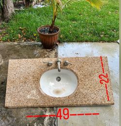 Granite bathroom vanity