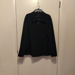 Claiborne Classic Black Foam Tech Outerwear Jacket. Size Large.