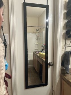 Closet door mirror