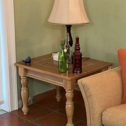 Wood Sofa Table and End Table