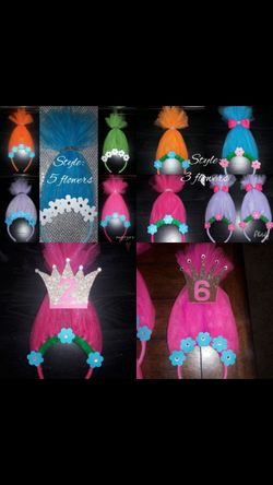 Troll headbands