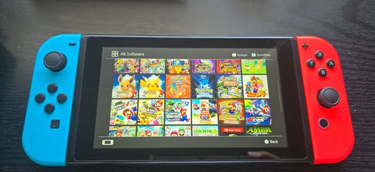 Nintendo switch with 400gb memory card with games