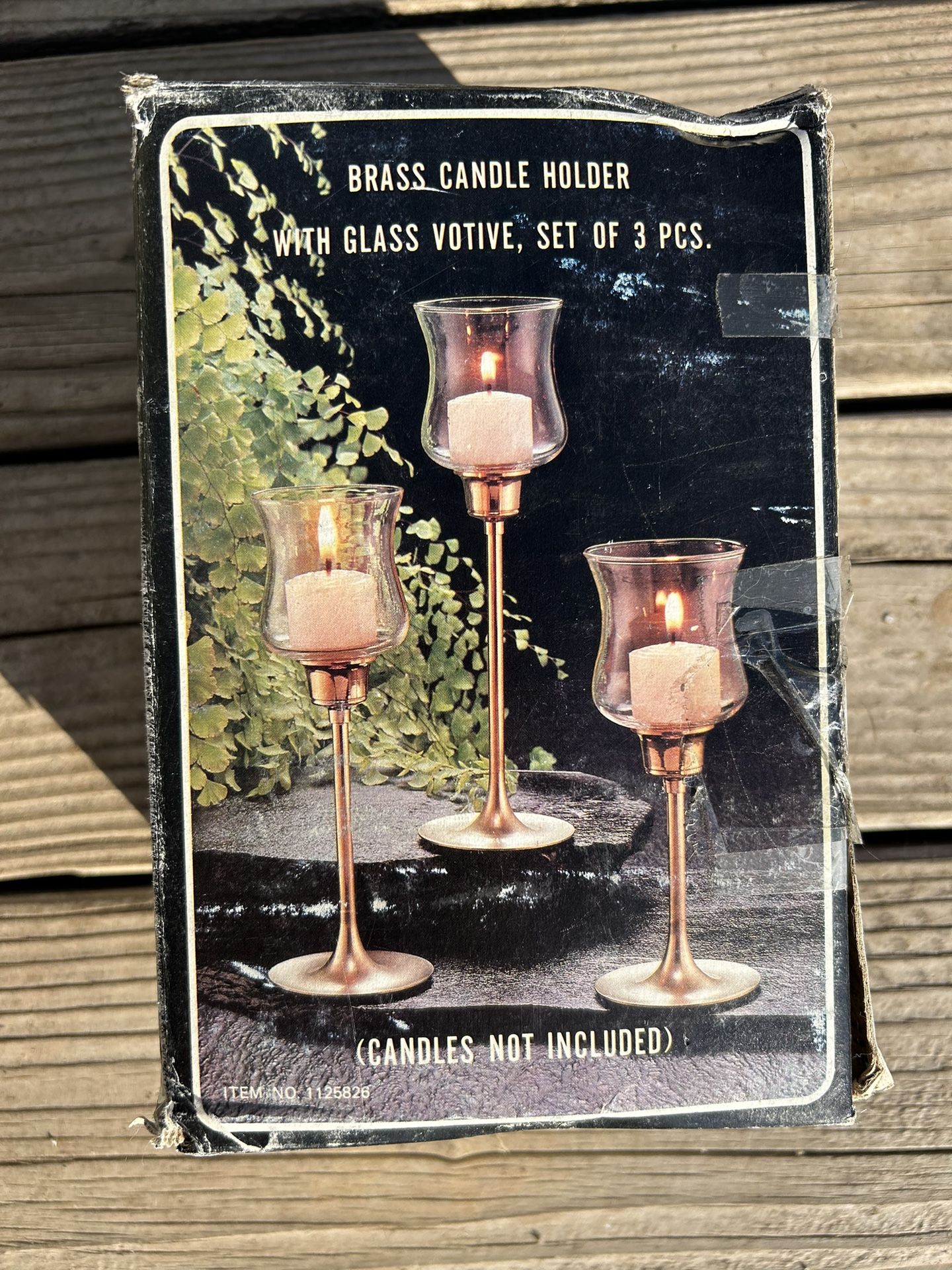 Trio Candle Holders With Candles