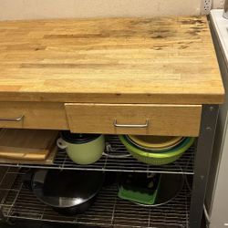 Wood  Cooking island 