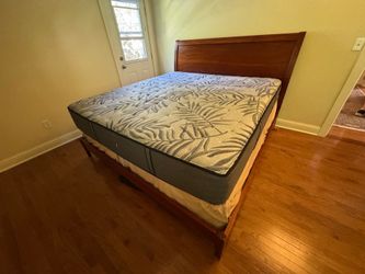 King size bed including mattress and box spring