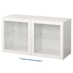 IKEA Besta Shelf Unit with Glass Doors