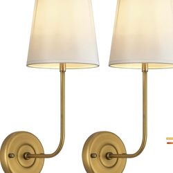Set of 2 Wall Lights, Wall Bedroom, Living Room Brand New still in the box E33)(E33