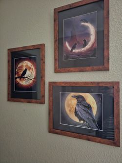 Now Only $13 Each Or $35 For The Set Of 3.  Dark And Edgy Artwork.   Ravens  - Magical Keepers Of Secrets.   New, Never Used.